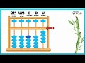 curso del Ábaco japonés soroban unidades decenas y centenas. tutorial 1. para niños de primaria.