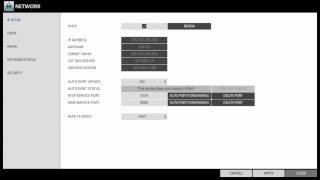 PixelMaster Embedded NVR: Network IP Setup