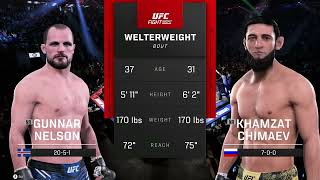 UFC 5 Career Mode: Khamzat Chimaev vs Gunnar Nelson - A Classic Showdown! #ufc #mma #ufc5