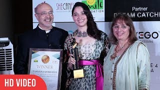 Tamannaah Bhatia at Dadasaheb Phalke Awards 2018 | Outstanding Performance Female Bahubali