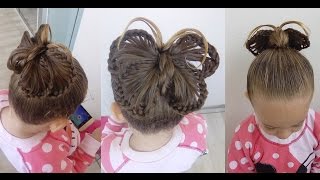 Penteado Infantil de Borboleta
