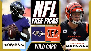 Sunday Night Football Picks (NFL Wild Card) RAVENS vs BENGALS | SNF Parlay Picks