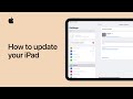 How to update your iPad | Apple Support
