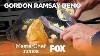 Gordon Ramsay Demonstrates How To Cook A Perfect Chicken Breast | Season 6 Ep. 2 | MASTERCHEF JUNIOR