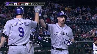 COL@ARI: Stubbs' solo shot gives the Rockies the lead