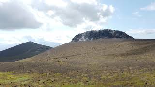 【4K Travel Hokkaido】樽前山の山頂付近から見る溶岩ドーム Lava dome seen from near the summit of Mt.Tarumae