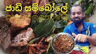 ජාඩි සම්බෝල හදමු | jadi sambola - srilanken   traditional foods