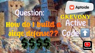 Evony- Top Viewer Question- How to build a Siege defen$e