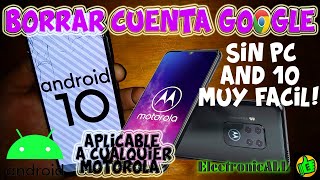 Borrar Cuenta Google o FRP Motorola MOTOONE ZOOM SIN PC, SIN BOX UNLOCK, ANDROID 10 SUPER FÁCIL 2021