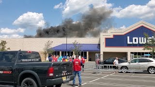 LOWES (Lowe's) Piscataway, NJ fire. 3PM 07/31/2023