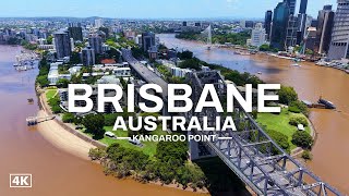 Australia - Brisbane CBD \u0026 River Featuring Kangaroo Point. DJI Air 3S 4K Cinematic \u0026 Relaxing Music