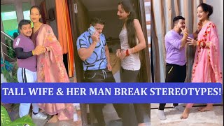 Tall Indian Wife \u0026 Her Short Husband Break Stereotypes!