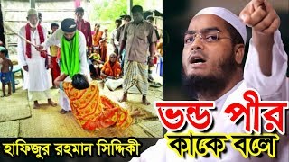 ভন্ড পীর কাকে বলে । হাফিজুর রহমান সিদ্দিকী । bangla waz 2019 hafizur rahman siddiki