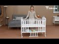 TEKNUM - 4in1 Wooden Bed Side w/ Storage and Height Adjustments