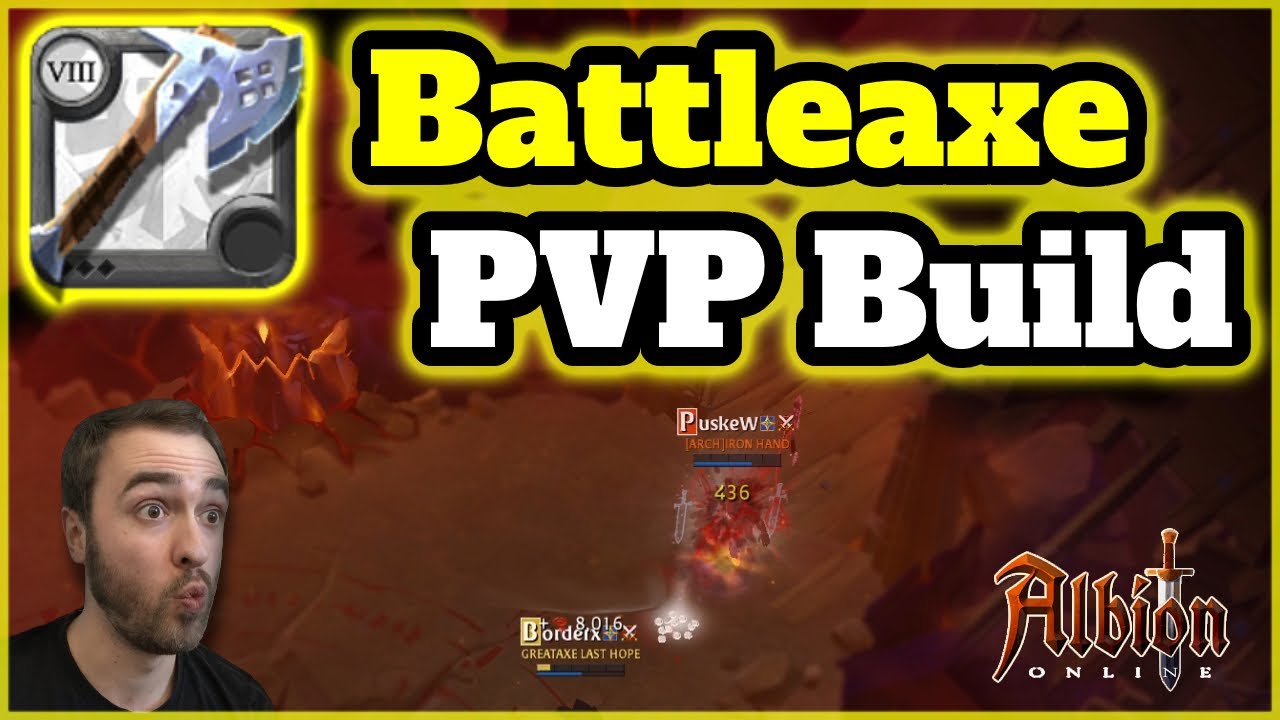 Albion Online Insane Battleaxe PVP Build - YouTube