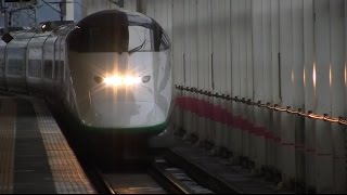 東北新幹線E2系とE3系の分割（福島駅）Tohoku shinkansen E2\u0026E3 series at fukushima station