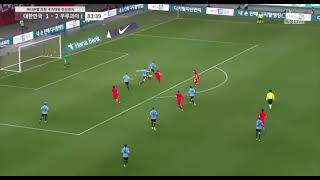 Oh Hyeon-gyu's disallowed goal against Uruguay 오현규의 슛팅골