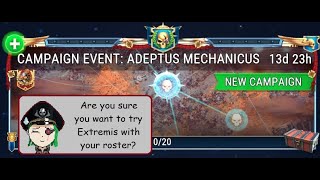 WH40k Tacticus - Campaign Event: Adeptus Mechanicus Extremis Playthrough - Epic stages