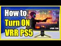 How to Turn On Variable Refresh Rate VRR on PS5 (Fix Screen Tearing Tutorial)
