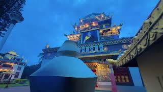 Night view of our temple.⛩️ Namdroling monastery.🌸