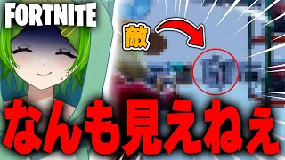 キルするたびに解像度が下がる縛りで何も見えなくなった件wwwww【Fortnite/フォートナイト】