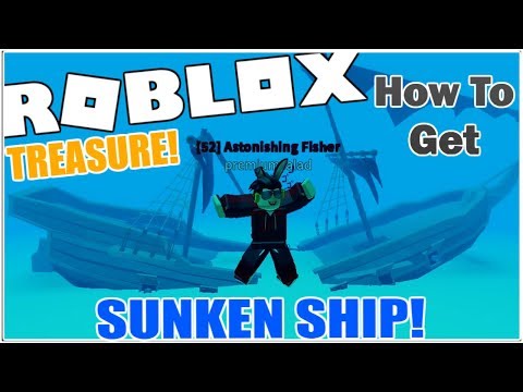 HOW TO FIND SUNKEN SHIPS AND GET TREASURE CHESTS IN FISHING SIMULATOR! [ROBLOX]