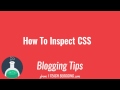 How To Inspect CSS On Google Chrome
