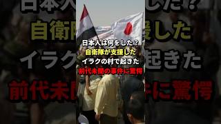 「日本人達は何をしたんだ」自衛隊が支援した村で起きた前代未聞の事件に海外が驚愕 #海外の反応 #イラク