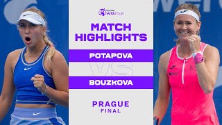 Anastasia Potapova vs. Marie Bouzkova | 2022 Prague Final | WTA Match Highlights
