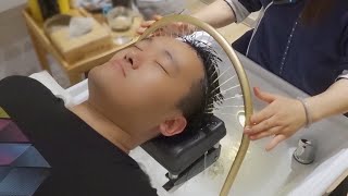 ASMR 最舒服的一次头疗spa，姐姐温柔手法好，助眠解压