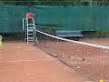 rose marie 6 years old tennis player training backhand