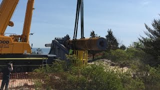 Massive WWII gun installed at Delaware park