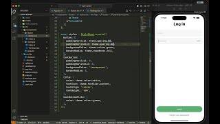 ASMR Programming - React Native Login Screen Design - No Talking