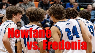 Newfane Varsity Boys Basketball vs. Fredonia, March 2, 2023 -- Sectional Game at Buff State