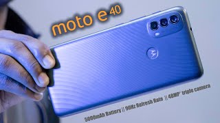 Motorola moto e40 unboxing || 90Hz Display Refresh Rate || 48MP Camera || 5000mAh Battery 🔥🔥