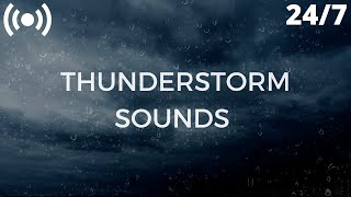 Thunderstorm Sounds for Sleep, Insomnia, Relaxing | Rolling Thunder & Rain Sounds: Fall Asleep FAST