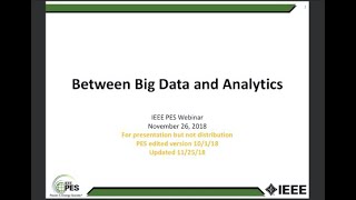 (IEEE BDA Tutorial Series) Between Big Data and Analytics – What to Do and What  Not to Do?