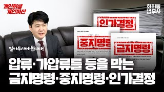 개인회생파산 압류 가압류 막는 금지명령 중지명령 인가결정