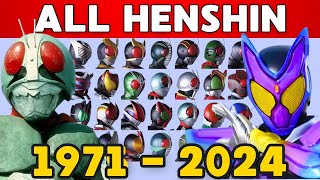 All Kamen Rider Henshin (1971-2024)