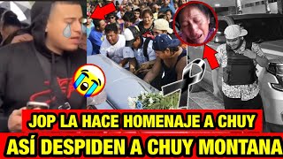 Así Despiden Jesús Ortiz Y Los de fuerza Regida a Chuy Montana 💔 Le hacen Homenaje En el funeral 😲
