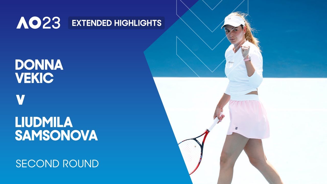 Donna Vekic V Liudmila Samsonova Extended Highlights | Australian Open ...