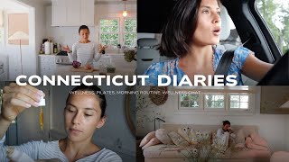 CONNECTICUT VLOG | MID JULY | Wellness talks, morning routine, pilates, book recs, and skincare