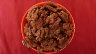 Keto Candied Walnuts Recipe | Easy Low Carb Sugar Free Cinnamon Roasted Walnuts