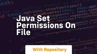 java set permissions on file