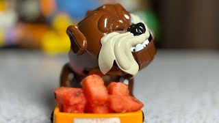 Mad Dog beware don't take his Watermelon Fruit 😛😂😆angry dog #funnytoy #asmr #toys