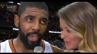 Kyrie Irving Postgame Interview in Game 4, Celtics vs Cavs - Career high playoff points - 5-23-17
