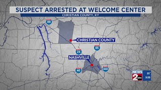 Suspect arrested at KY welcome center