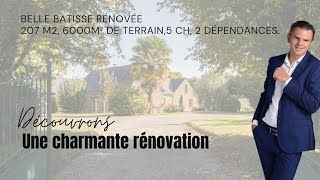 EXCLUSIVITÉ- VENDUE : Rénovation de charme en Mayenne