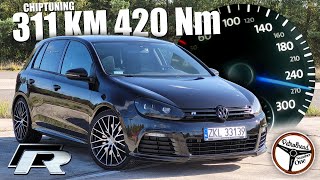 2011 VW Golf VI R 2.0 TSI (311 KM) | V-MAX, 0-100, 100-200, 200-250 km/h. Próba autostradowa. | 4K