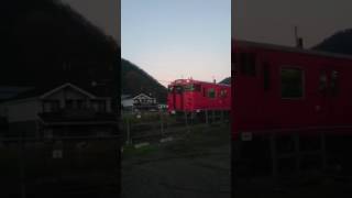 播但線 夕方の和田山駅 ｷﾊ41 2002